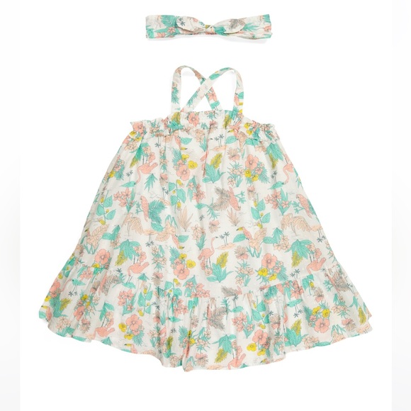 JOIE‎ Strappy Flounce Dress with Headband - Picture 1 of 2